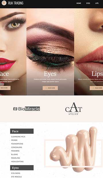 Portfolio 21 beauty cosmetics2 web design rocket web designer - Professional Website Design Company