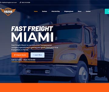 Freight Company Website