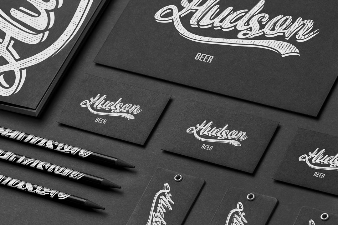 Branding & Logo Design 3 hudson beer company branding logo - Professional Website Design Company