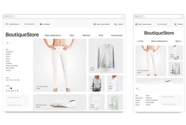 eCommerce Web Design 4 Stunning Web Designs
