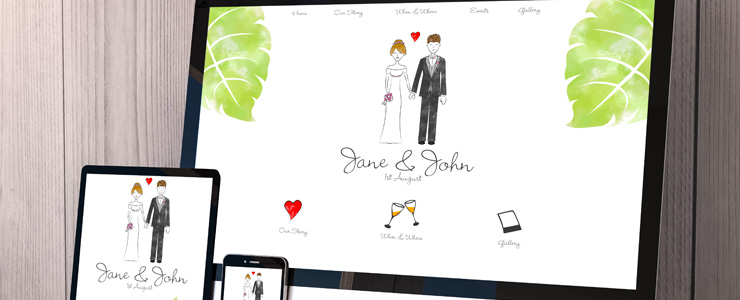 portfolio t wedding web design - Professional Website Design Company