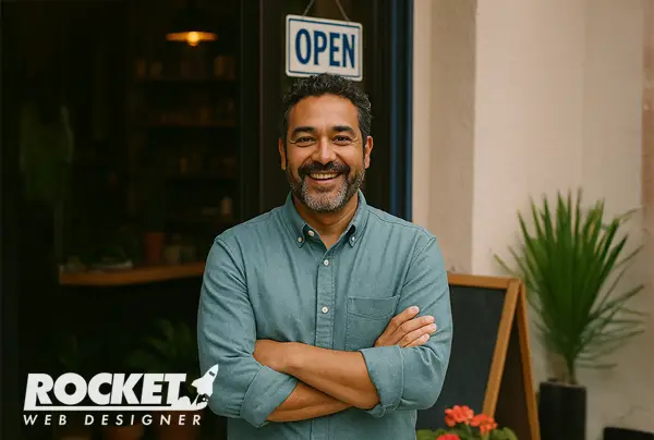 happy business owner rocketwebdesigner 03 - Professional Website Design Company