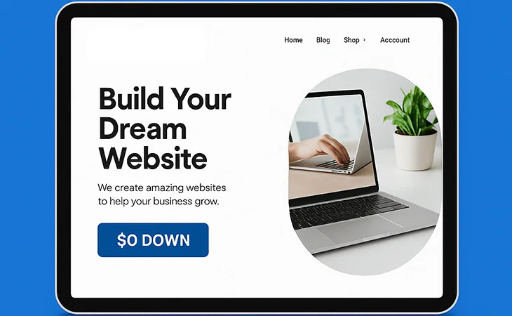 No Money Down Web Design 4 zero money down 1 - Professional Website Design Company