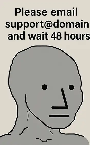 personable Customer Service-please wait-meme