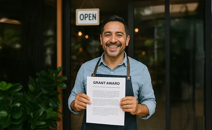 How to Get Grants in Broward County in 2025: A happy business owner