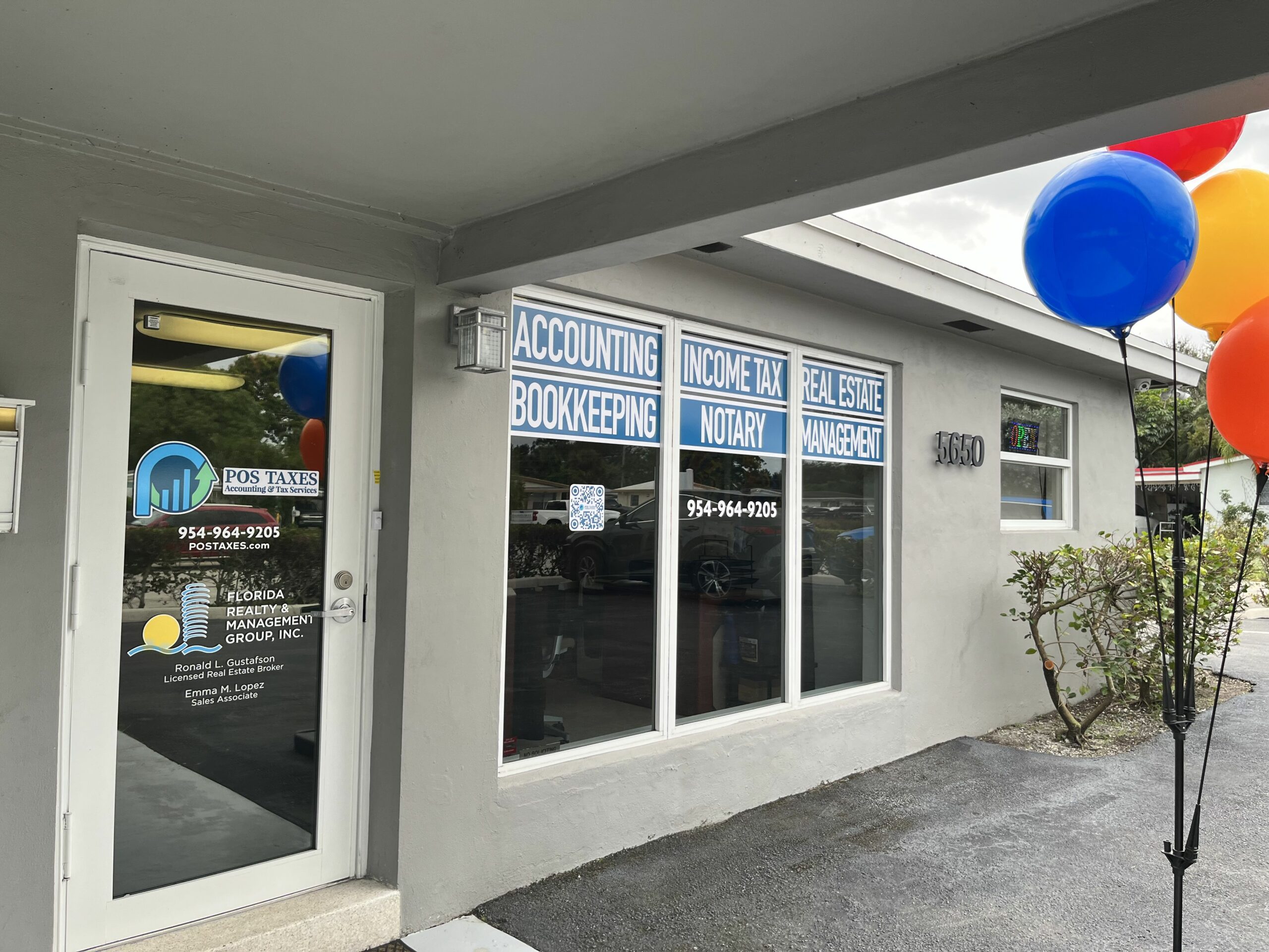 POS Taxes Door & window signage
