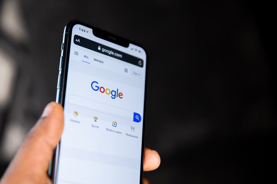 Person checking Google search results on their phone for their business listing