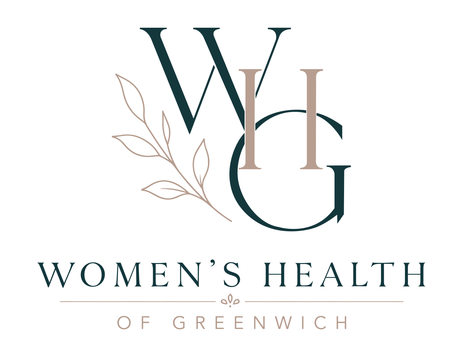 Women's Health of Greenwich stacked logo in deep teal