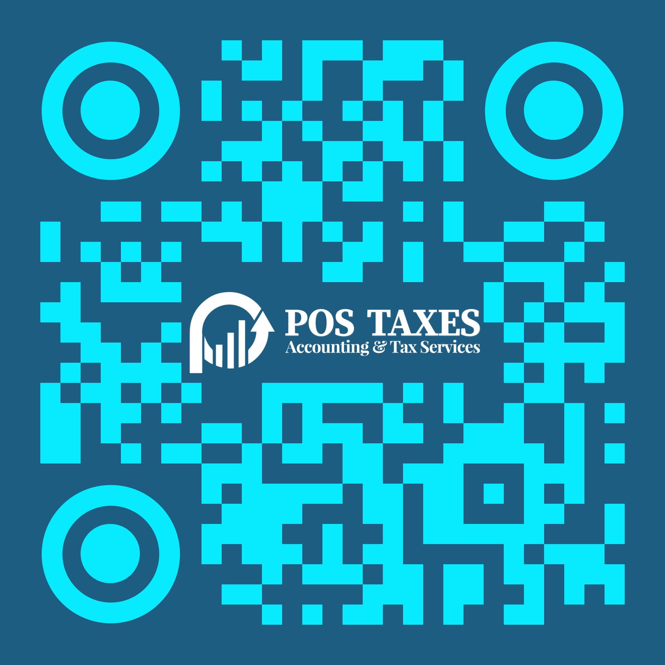 POS Taxes branded QR code by Rocket Web Designer