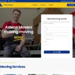 Azteca Movers website by Rocket Web Designer