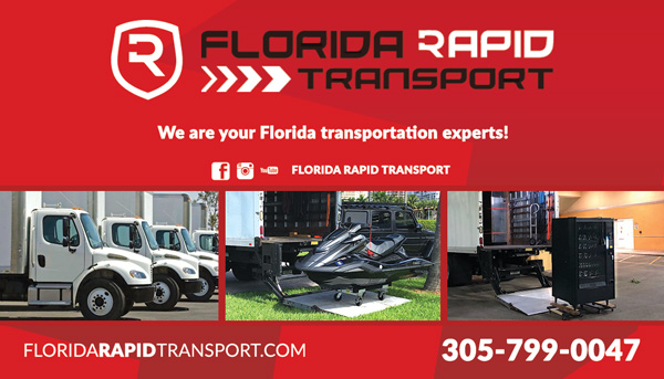 Florida Rapid Transport business card back by Rocket Web Designer