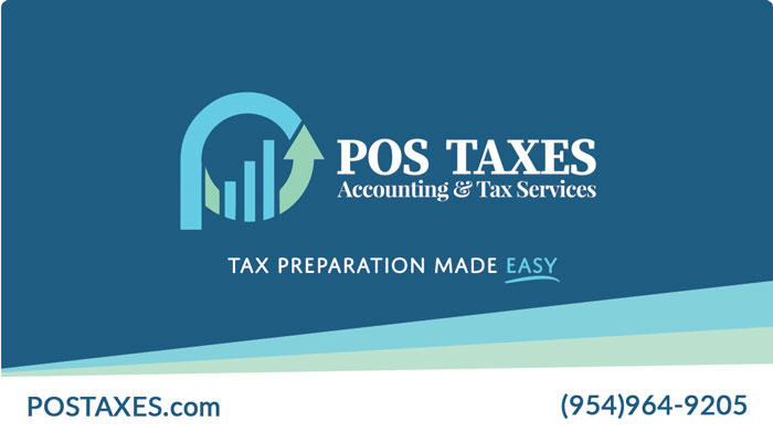 POS Taxes business card back by Rocket Web Designer