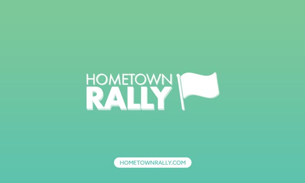 Hometown Rally business card back by Rocket Web Designer