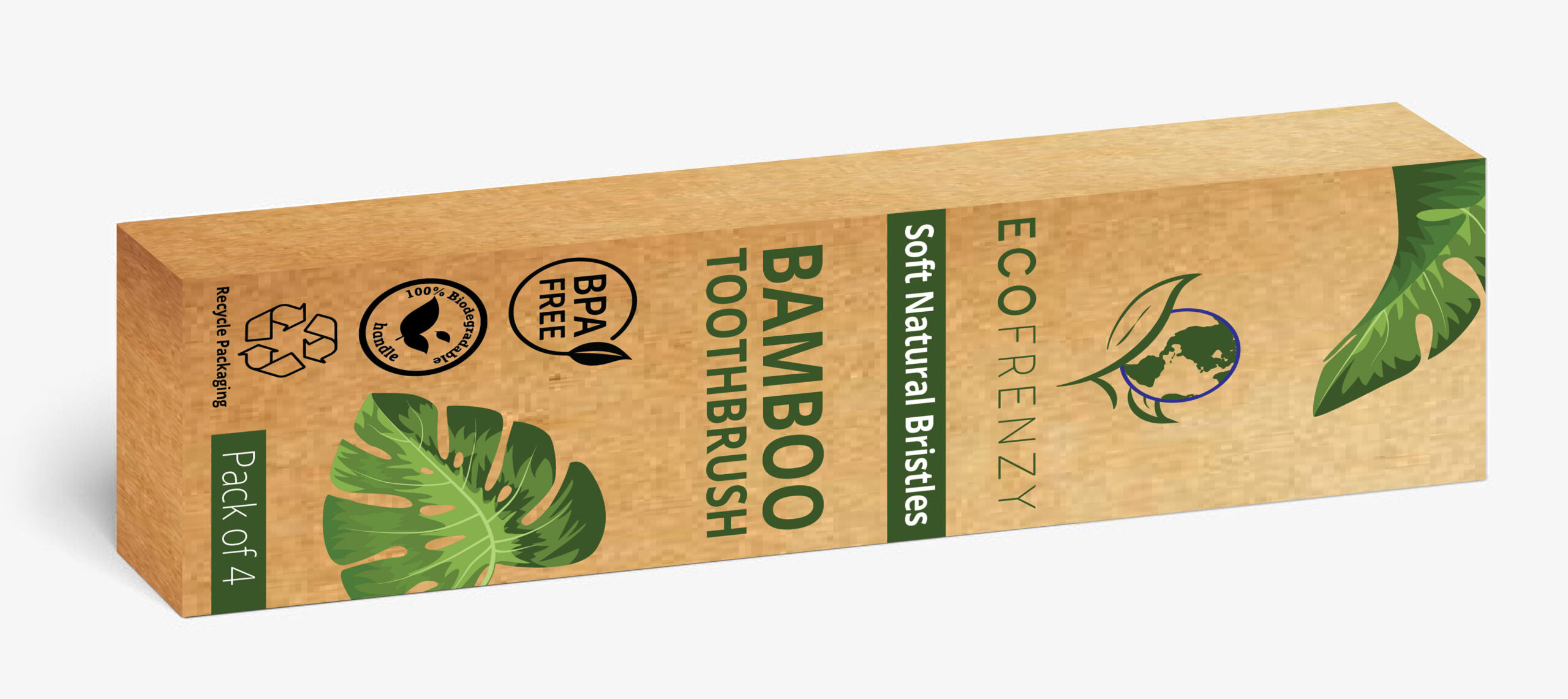Eco Frenzy original packaging before the Rocket Web Designer redesign