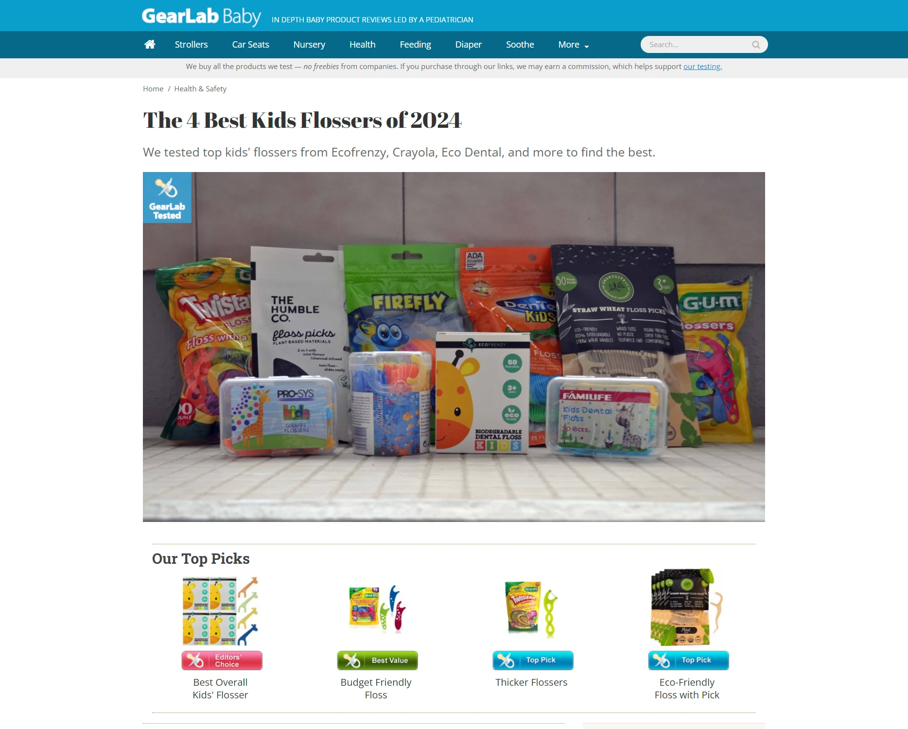 Eco Frenzy ranked in The 4 Best Kids Flossers of 2024
