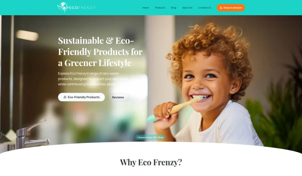 Eco Frenzy website by Rocket Web Designer