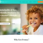 Eco Frenzy website hero by Rocket Web Designer