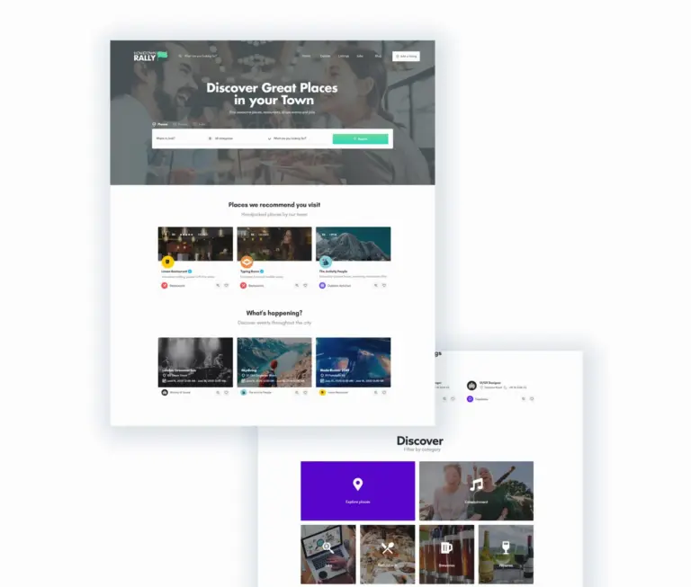 Hometown Rally website by Rocket Web Designer