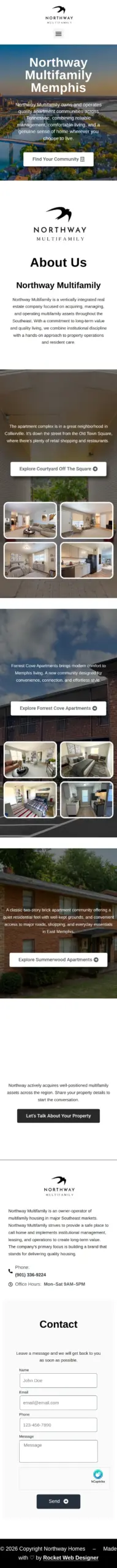 Northway Multifamily Memphis mobile website