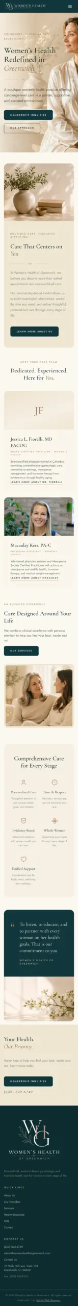 womens-health-greenwich mobile website capture by Rocket Web Designer