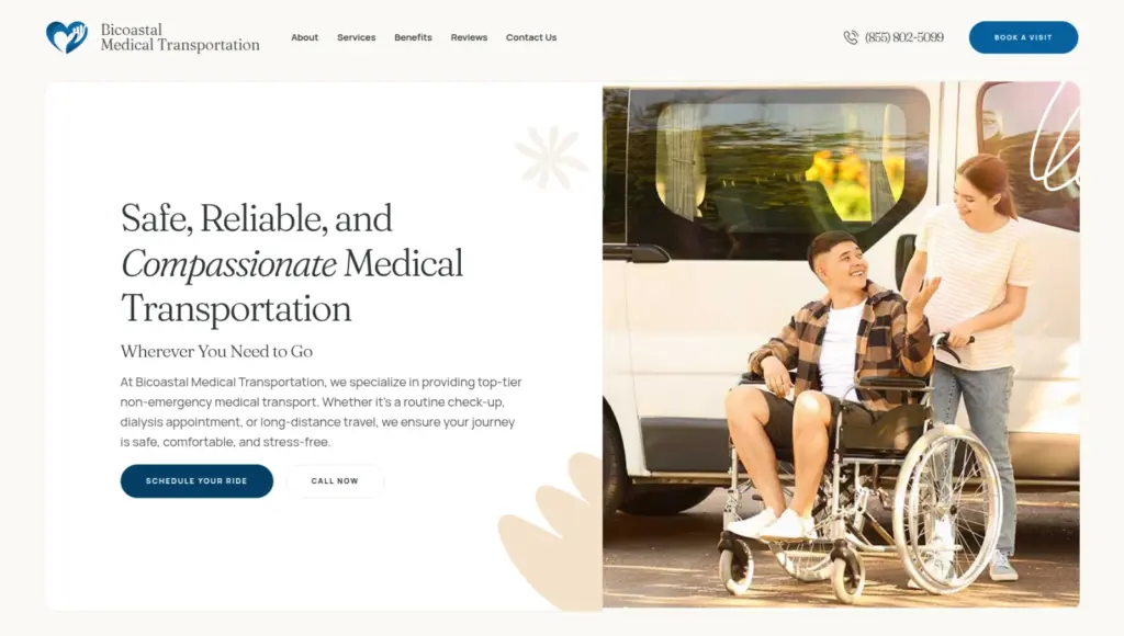 bicoastal-medical hero website capture by Rocket Web Designer