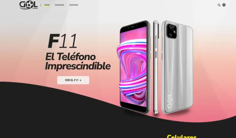 gol-mobile hero website capture by Rocket Web Designer