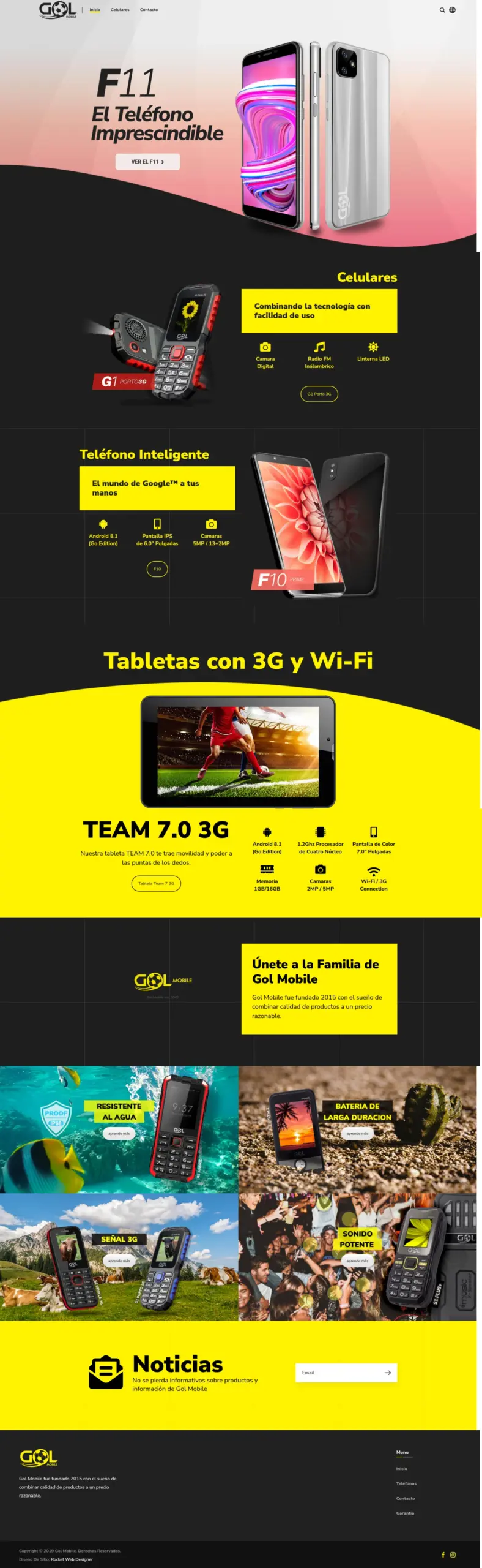 Gol Mobile desktop website