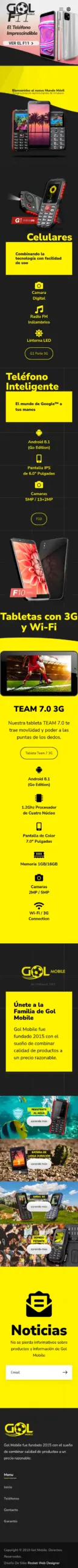 gol-mobile mobile website capture by Rocket Web Designer