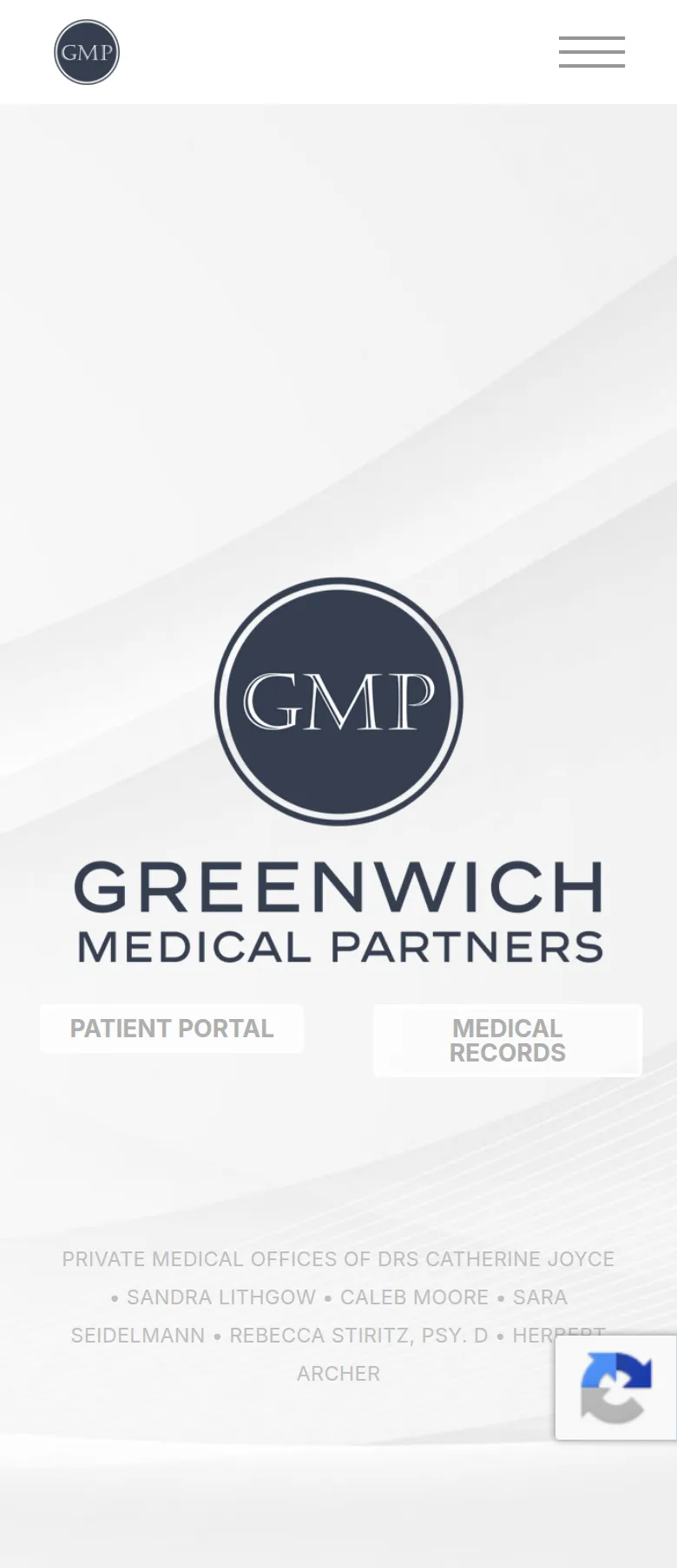 Greenwich Medical Partners mobile website