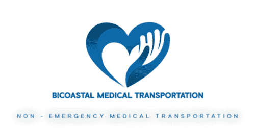 Bicoastal Medical Transport primary lockup by Rocket Web Designer
