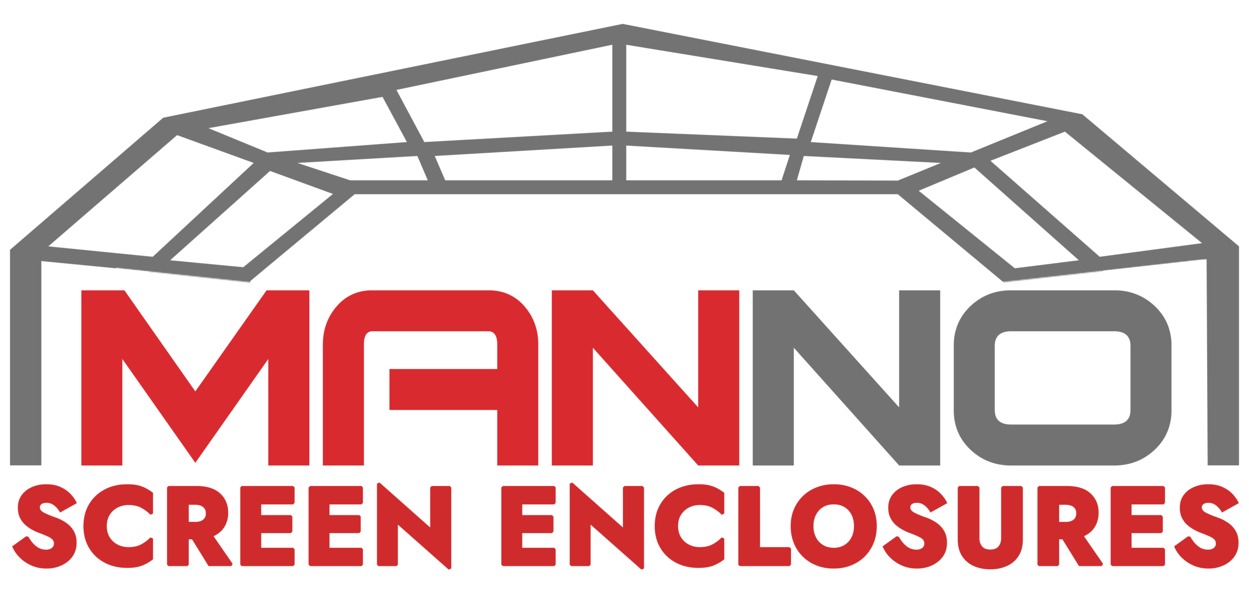 Manno Screen Enclosures primary lockup by Rocket Web Designer