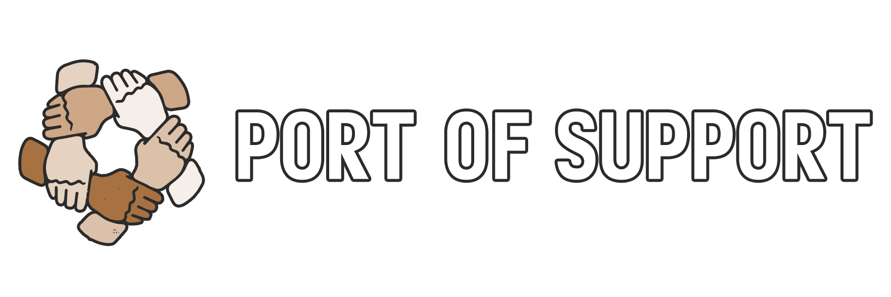 Port of Support primary lockup by Rocket Web Designer