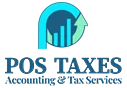 POS Taxes stacked mark by Rocket Web Designer