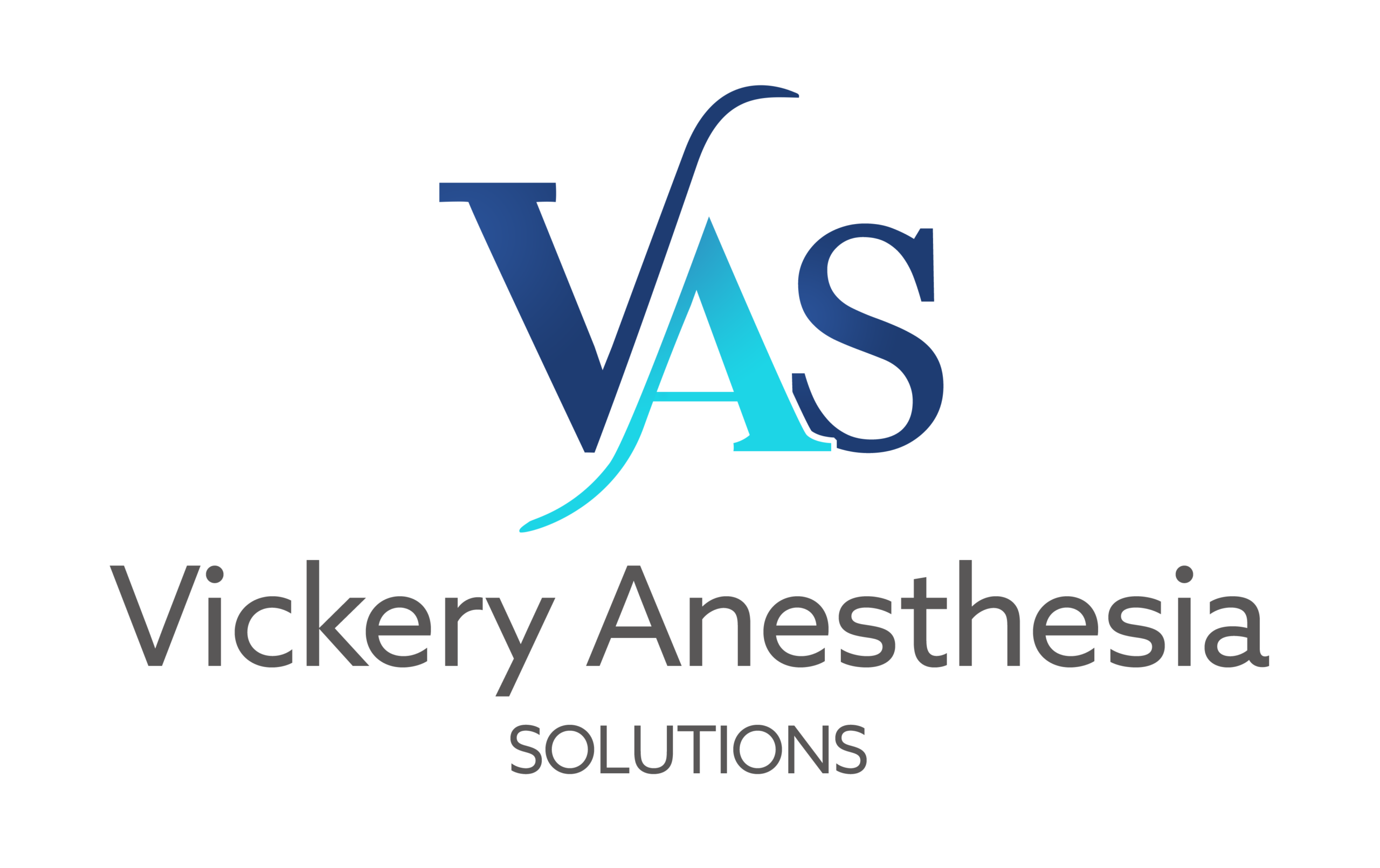 Vickery Anesthesia primary lockup by Rocket Web Designer