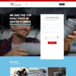O Too Cool Air Conditioning website by Rocket Web Designer