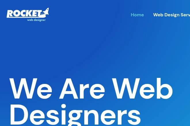 Rocket Web Designer website in the 2010s