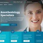 Vickery Anesthesia website hero design by Rocket Web Designer