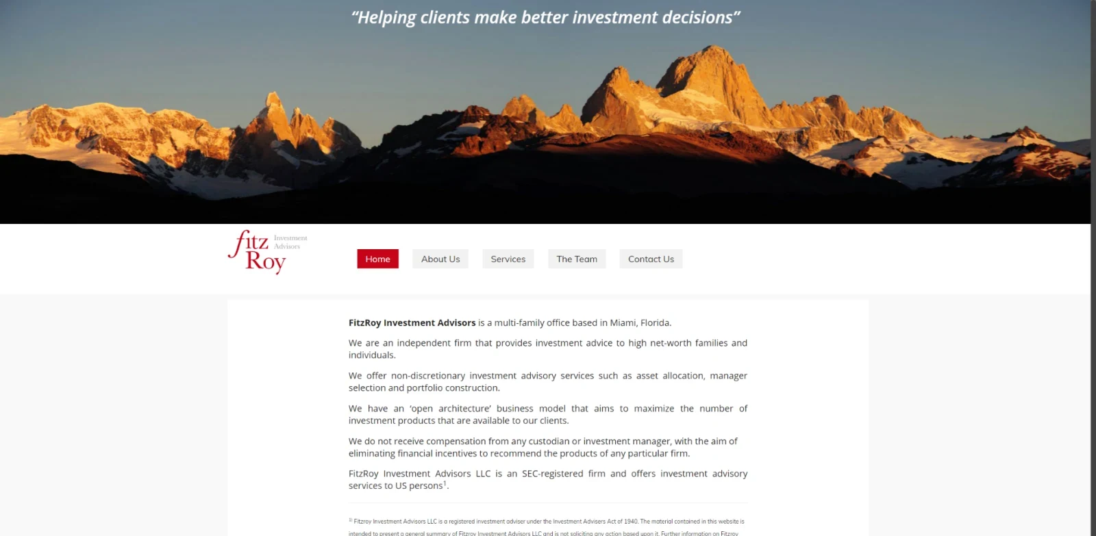 FitzRoy Investment Advisors, before